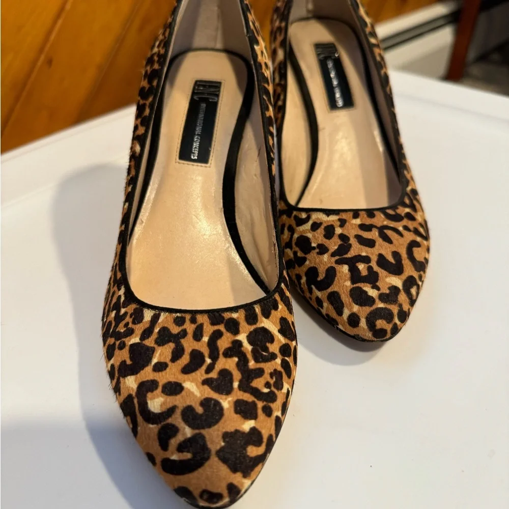 I.N.C Leopard 3 Inch Stilettos size 6.5 - Picture 2 of 4